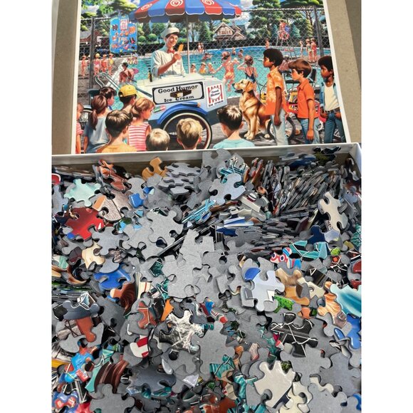 White Mountain Good Humor Man 1000-Piece Jigsaw Puzzle By P.D. Moreno - Picture 3 of 3